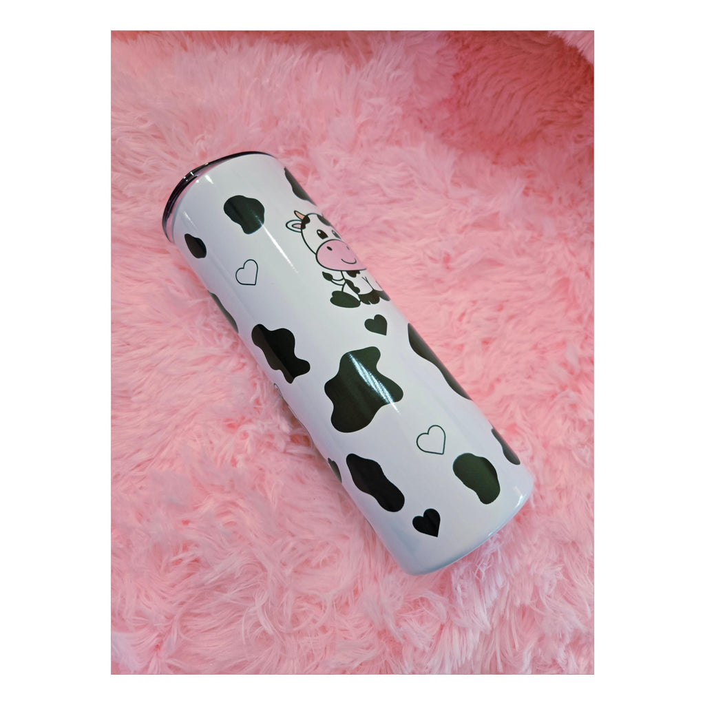 Cow Print Tumbler Cup, Iced Coffee, 20 oz