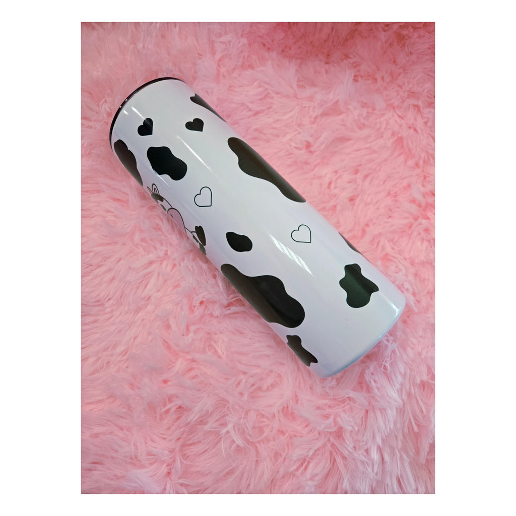 Cow Print Tumbler Cup, Iced Coffee, 20 oz