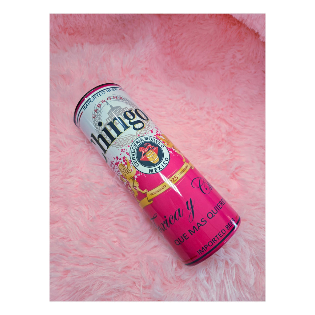 Chingona 20oz Tumbler Cup, Iced Coffee, Cerveza Modelo