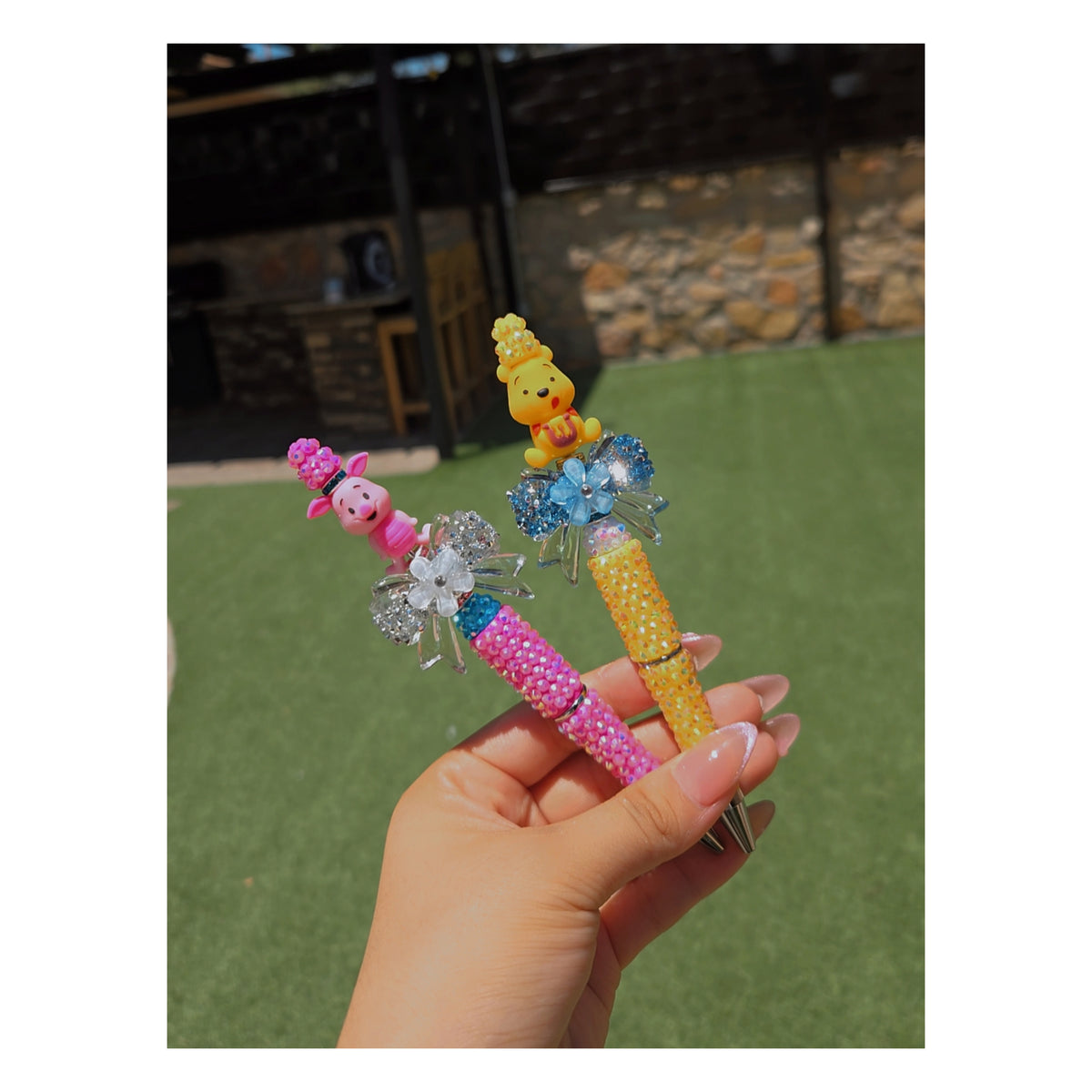 Piglet Beaded Rhinestone Pen 🐽💗