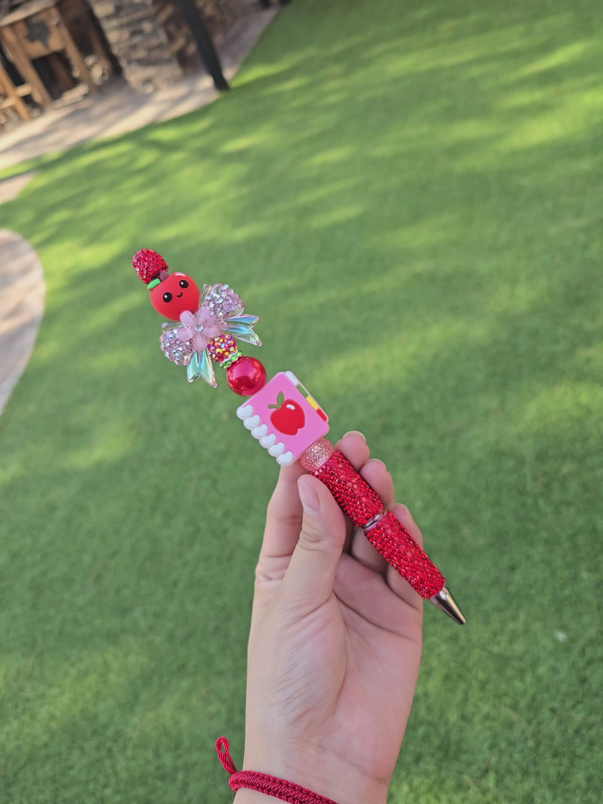 Teacher's Cutie Apple Pen 🍎📚🎀