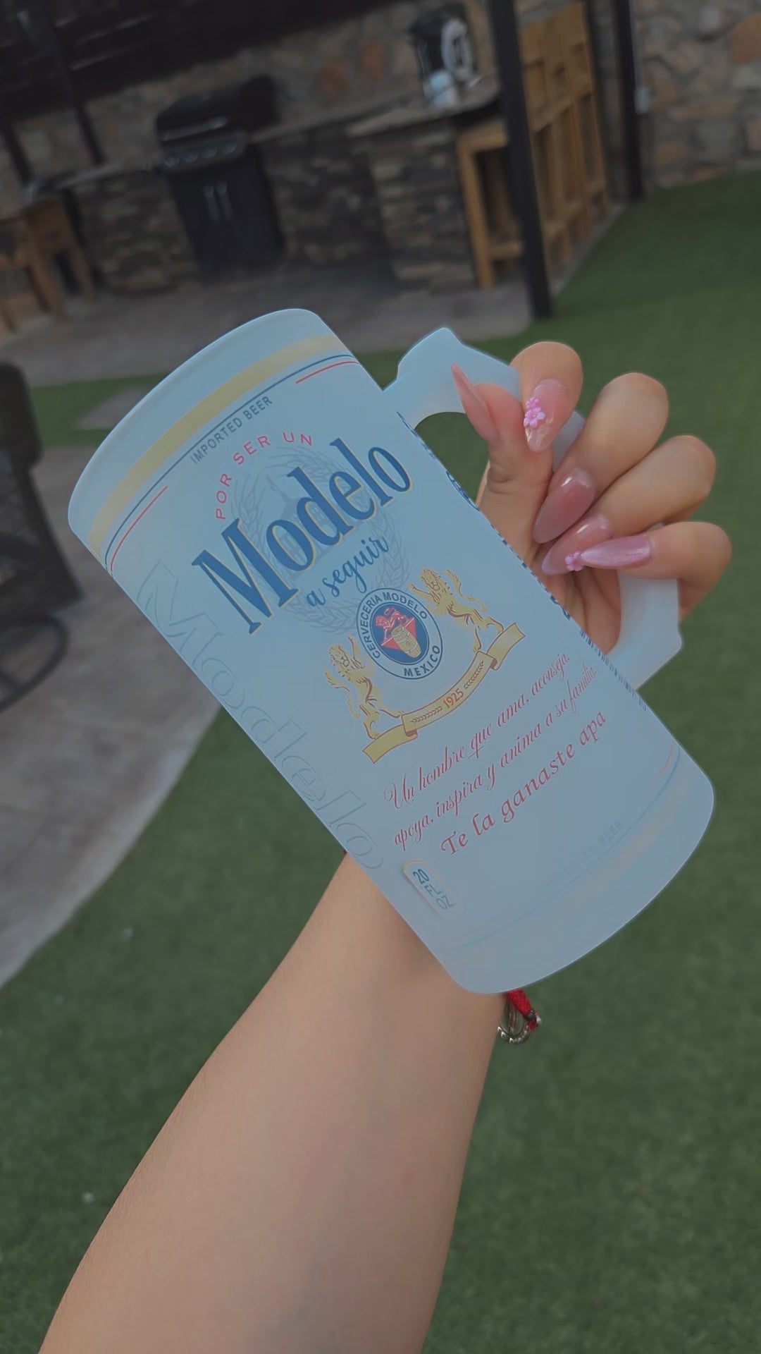 Modelo-Inspired Beer Mug