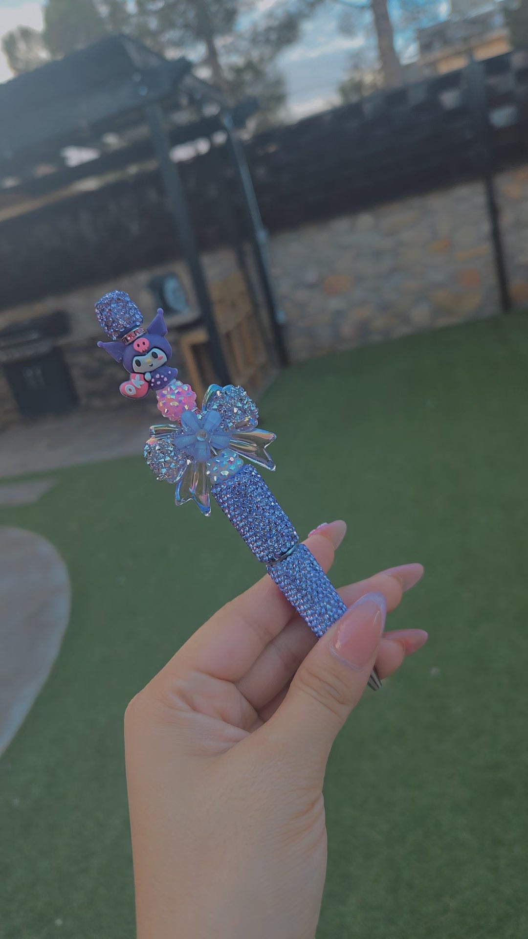 Kuromi Beaded Pen 🖤💜