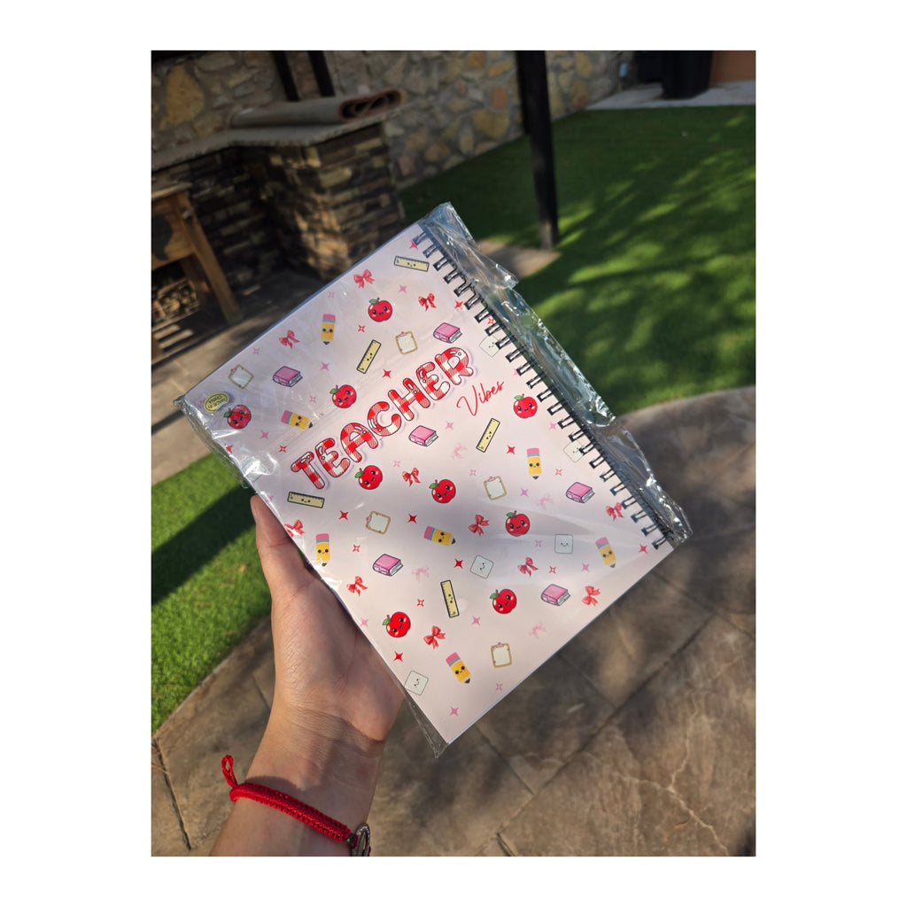 Teacher Spiral Notebok 🍎📚📏