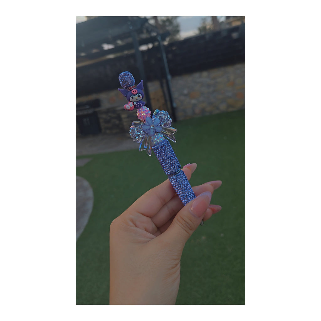 Kuromi Beaded Pen 🖤💜